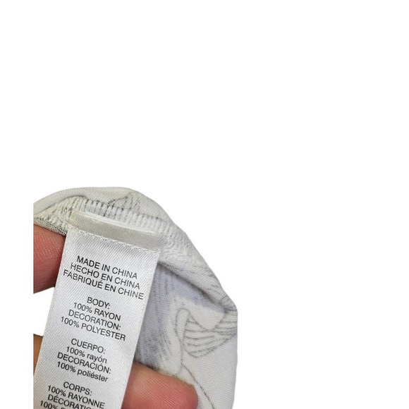 NEW Chicos 3 Mill Valley Floral Pop Over Tunic Lace Trim Romantic Lagenlook - Picture 3 of 4